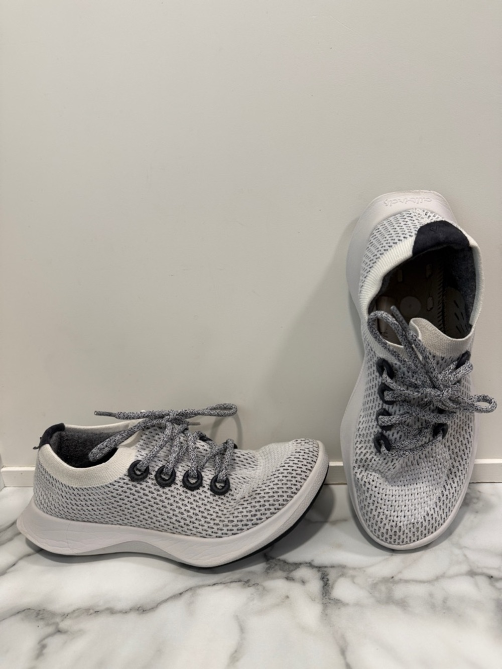 Allbirds Women's Size 10 Tree Dasher running trainers, Blizzard/White - Picture 3 of 9